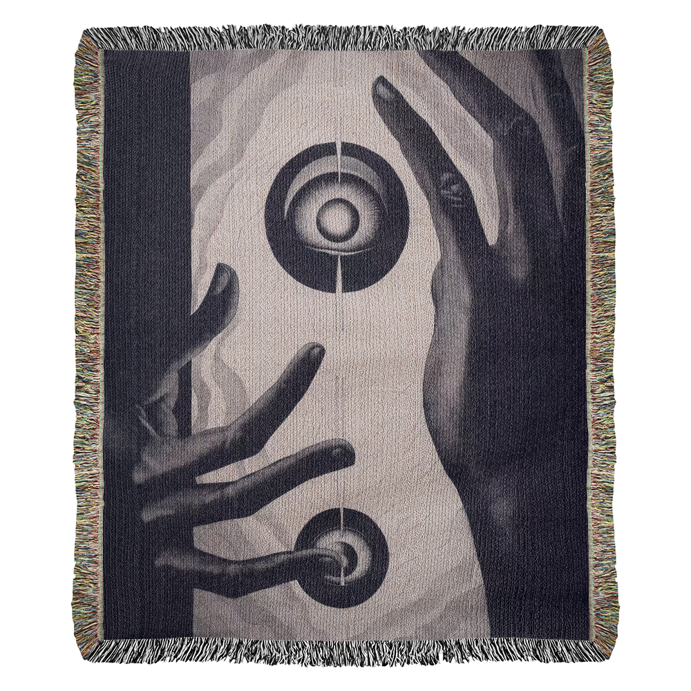 Mystical Hands and Circles Tapestry Wall Hanging - 50x60 Inches